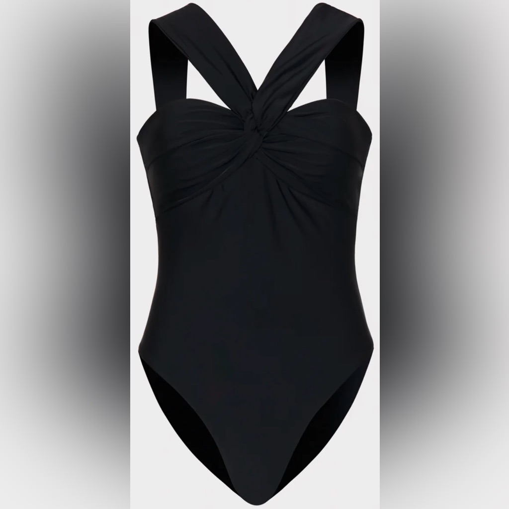 Milly Betsy Draped Bandeau One Piece